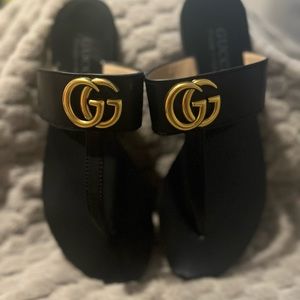 Gucci Marmont T strap sandals size 38